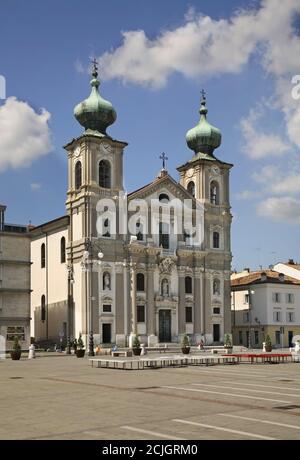 Kirche des Hl. Ignatius in Gorizia. Italien Stockfoto