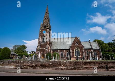 All Saints Pfarrkirche in Thornton Hough Wirral Juni 2020 Stockfoto