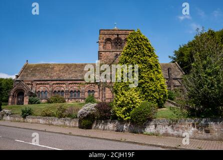 Vereinigte Reformierte Kirche in Thornton Hough Wirral Juni 2020 Stockfoto