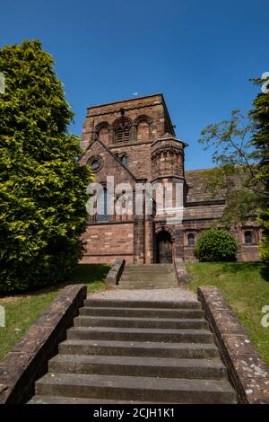 Vereinigte Reformierte Kirche in Thornton Hough Wirral Juni 2020 Stockfoto