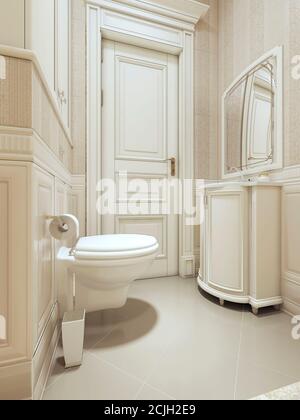 Badezimmer im Art déco-Stil. 3d-Bilder Stockfoto