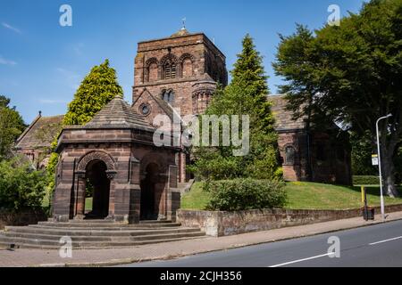 Vereinigte Reformierte Kirche in Thornton Hough Wirral Juni 2020 Stockfoto