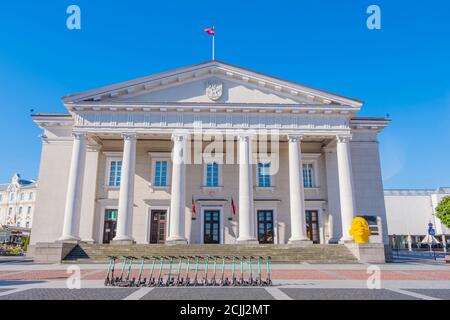 Vilniaus rotušė, Rathaus, Rotušės aikštė, Altstadt, Vilnius, Litauen Stockfoto