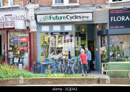 Zukunftszyklen hornsey N8 North london england Großbritannien Stockfoto