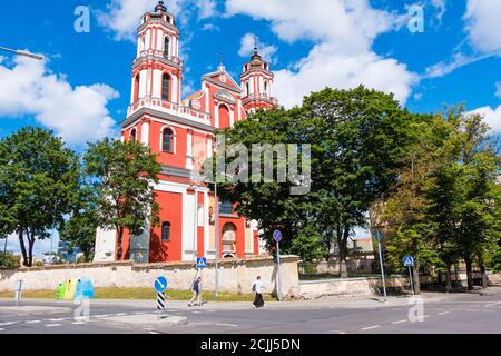 Šv. Apaštalų Pilypo ir Jokūbo bažnyčia, Kirche des hl.Apostoles Philipp und Jakob, Vilnius, Litauen Stockfoto