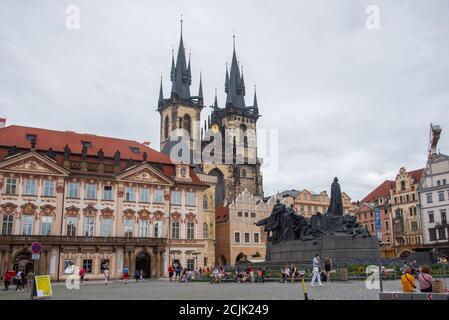 Prag, Tschechische Republik. August 2020. Prag, Tschechische Republik 22. August 2020: Impressionen Prag - 2020 Tschechische Republik/Prag/Tyn Church Quelle: dpa/Alamy Live News Stockfoto