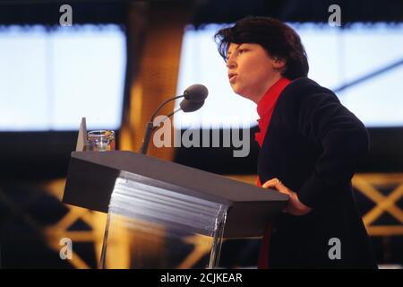 Lionel Jospin (PS) kämpft für die französischen Präsidentschaftswahlen, Lyon, Frankreich, 1995 Stockfoto