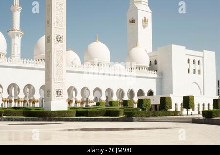 Scheich Zayed Große Moschee In Abu Dhabi Stockfoto