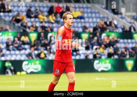 Broendby, Dänemark. September 2020. Jacob Christensen (8) vom FC Nordsjaelland beim 3F Superliga Spiel zwischen Broendby IF und FC Nordsjaelland im Broendby Stadion in Broendby. (Bildnachweis: Gonzales Photo - Dejan Obretkovic). Stockfoto