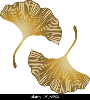 Schwarz, gelb-Gold Vektor nahtlose elegante Tapete mit Blättern. Glitter abstrakte Illustration mit Blättern von Ginkgo biloba. Design für Textil, fabr Stock Vektor