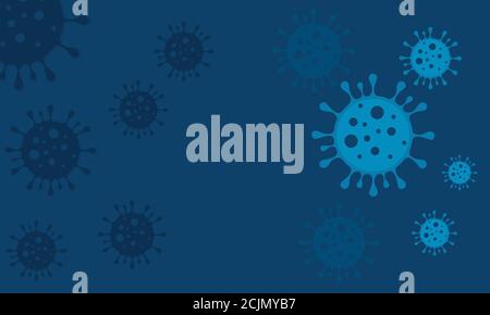 Ein Vektorhintergrund mit Virenmotiv Stock Vektor