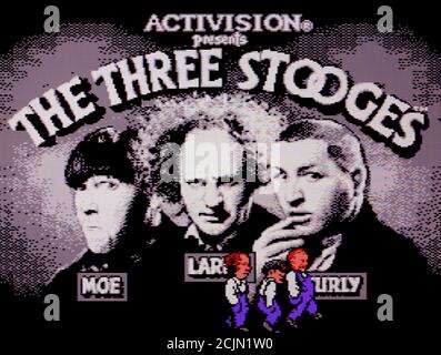 The Three Stooges - Nintendo Entertainment System - NES Videogame - nur für redaktionelle Zwecke Stockfoto