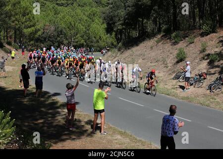 Tour de France, 8.9.20, Côte Sauvage, Charente Maritime Stockfoto