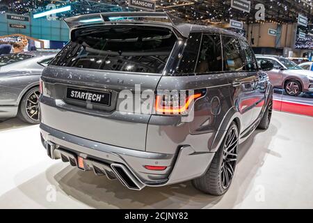 STARTECH Land Rover Range Rover Sport SVR Luxus-SUV auf dem 89. Internationalen Automobilsalon in Genf. Genf, Schweiz - 5. März 2019. Stockfoto