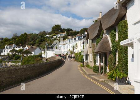 St Mawes Cornwall Street in der wunderschönen Küstenstadt Roseland Peninsula Stockfoto