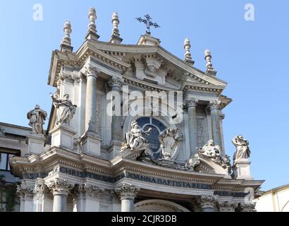 Chiesa di Santa Cristina, Piazza San Carlo, Turin, Piemont, Italien. Stockfoto