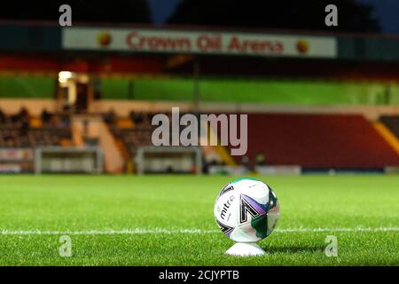 ROCHDALE, ENGLAND. 15. SEPTEMBER 2020 Blick auf die Crown Oil Arena während des Carabao Cup 2. Runde Spiel zwischen Rochdale und Sheffield Mittwoch im Spotland Stadium, Rochdale. (Kredit: Chris Donnelly, MI News) Kredit: MI Nachrichten & Sport /Alamy Live Nachrichten Stockfoto