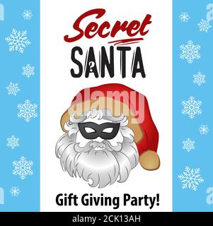 Skizze von santa claus Gesicht Geheimnis santa Gravur Stil Hand Gezeichnete Illustration Stock Vektor