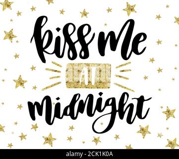 Weihnachts- und Neujahrsschilder Set Weißgold Farbe auf schwarzem Hintergrund für Grußkarten, Geschenkanhänger, Embleme, Neujahrsfeier, Produktpromoti Stock Vektor