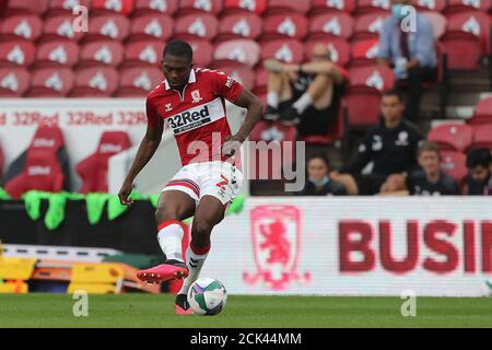 MIDDLESBROUGH, ENGLAND. 15. SEPTEMBER 2020 Anfernee Dijksteel von Middlesbrough während des Carabao Cup Spiels zwischen Middlesbrough und Barnsley im Riverside Stadium, Middlesbrough. (Kredit: Mark Fletcher, Mi News) Kredit: MI Nachrichten & Sport /Alamy Live Nachrichten Stockfoto