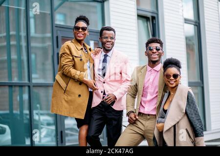 Perspektive Mitarbeiter der Welt internationale Unternehmen. American Business Konzept Stockfoto