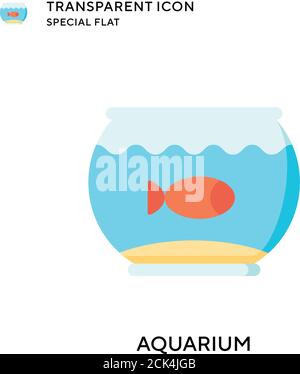 Vektorsymbol Aquarium. Flache Illustration. Vektor EPS 10. Stock Vektor