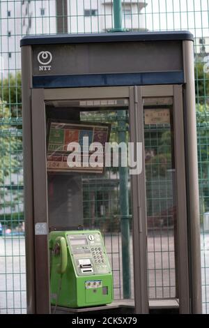 TOKIO, JAPAN - 15. September 2020 : Telefonzelle zur Verfügung gestellt von NTT Stockfoto