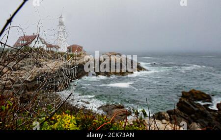 Portland Head Light in Portland Maine Stockfoto