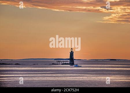 Portland Head Light in Portland Maine Stockfoto