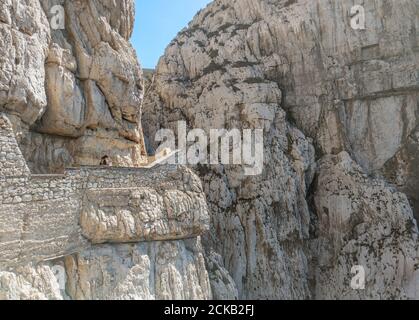 Alghero (Sardegna, Italien) - die Neptun-Grotte ("Grotte di Nettuno" auf italienisch) ist eine Tropfsteinhöhle in der Nähe der Stadt Alghero auf der Insel Sardinien. Stockfoto