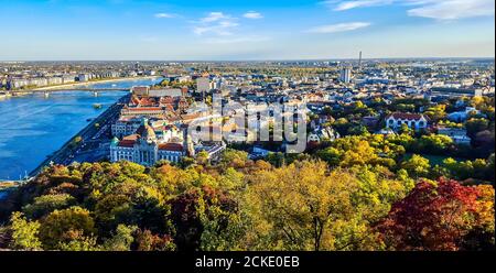 Panoramablick auf Budapest. Ungarn. Stockfoto