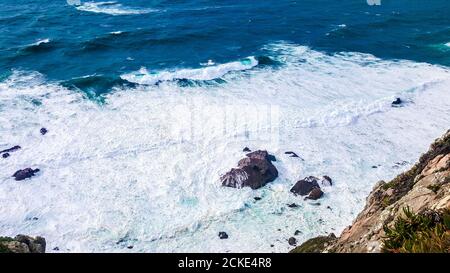 Cabo da Roca (Kap Roca), Portugal, der westlichste Punkt des europäischen Festlandes. Atlantik. Stockfoto