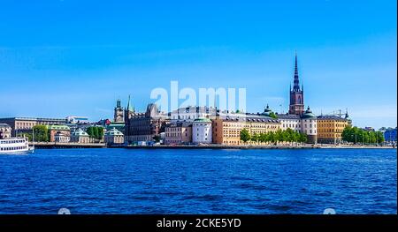 Panoramablick auf Stockholm, Schweden Stockfoto
