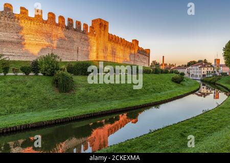 Italien Venetien Cittadella - die Wände Stockfoto