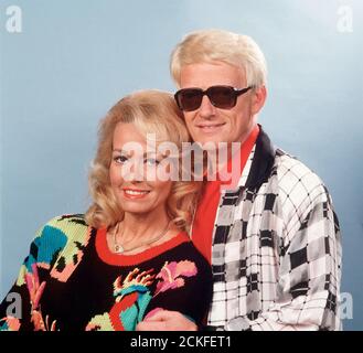 Der deutsche Sänger Heino mit Ehefrau Hannelore, Deutschland um 1980. Deutscher Sänger Heino mit seiner Frau Hannelore, Deutschland um 1980. Stockfoto