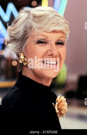 Porträt der deutschen Schauspielerin Maria Sebaldt, um 1990. Porträt der deutschen Schauspielerin Maria Sebaldt, um 1990. Stockfoto