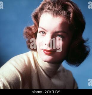 Romy Schneider, die deutsche Plant, Deutschland 1950er Jahre. Die deutsche Schauspielerin Romy Schneider, Deutschland 1950. Stockfoto
