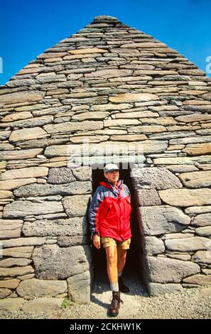 Das Gallarus Oratorium, eine alte Kapelle auf der Dingle, Irland. Stockfoto