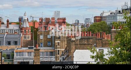 London Roof Lines, Holborn, North London, Großbritannien Stockfoto