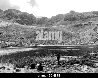 Bleaberry TarnThe Lake District National Park, Großbritannien. Stockfoto