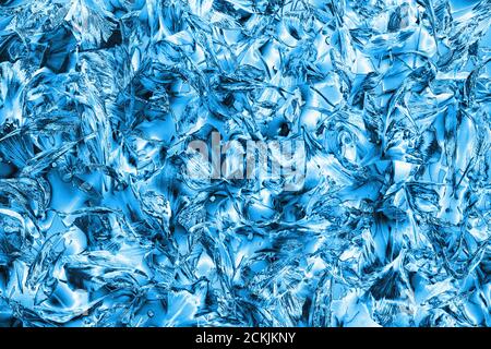 Abstrakt blau glänzenden Hintergrund, verschwommen Blütenblätter Hintergrund, dekorative Grunge Textur, kreative frostigen Muster, Strukturschmuck, Kunst Tapete Stockfoto