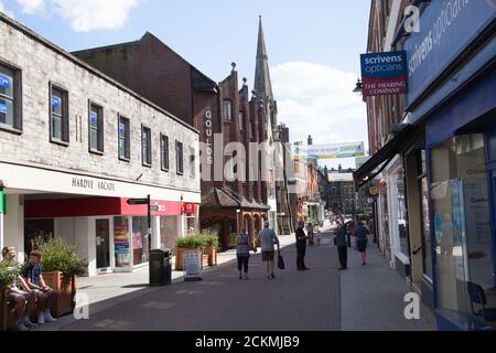 Ansichten von Dorchester in der South Street in Dorset in Großbritannien, aufgenommen am 20. Juli 2020 Stockfoto