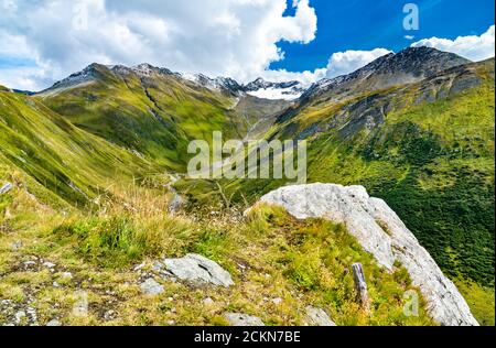 Schweizer Alpen am Furkapass Stockfoto