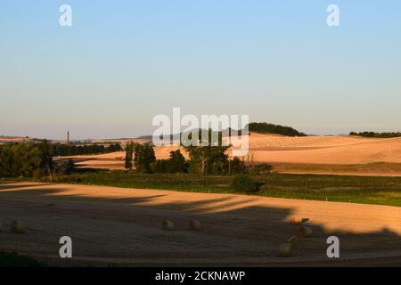 Am späten Abend Licht in der Eifel Stockfoto