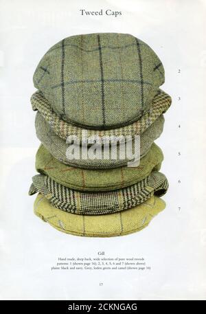 The Inside of UK catalog 'James Lock & Co', oktober 2005. Stockfoto