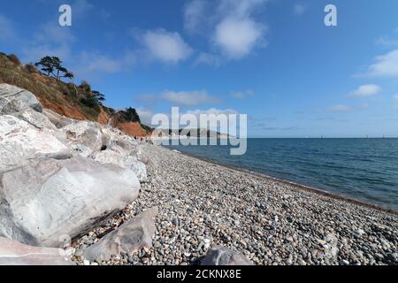 Seaton Strand und Kosten Stockfoto