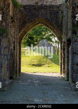 St Quintins Castle auch bekannt als St Quentins Castle und Llanblethian Castle, Llanblethian Cowbridge South Wales Großbritannien Stockfoto