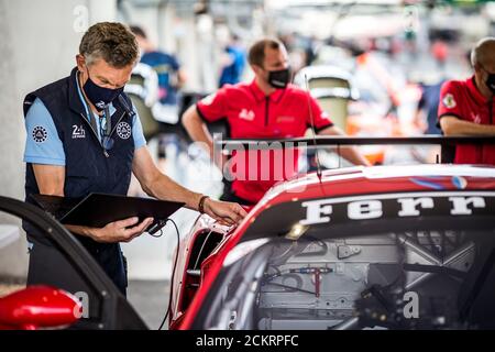 Le Mans, Frankreich. September 2020. Ambiente während der Abnahme der 2020 24 Stunden von Le Mans, 7. Lauf der 2019... Kredit: Gruppo Editoriale LiveMedia/Alamy Live Nachrichten Stockfoto