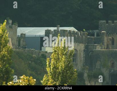 Gwrych Castle wird vorbereitet für ich bin eine Berühmtheit Filmkredit Ian Fairbrother/Alamy Stockfotos Stockfoto