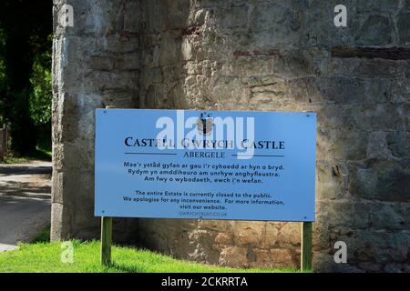 Gwrych Castle wird vorbereitet für ich bin eine Berühmtheit Filmkredit Ian Fairbrother/Alamy Stockfotos Stockfoto